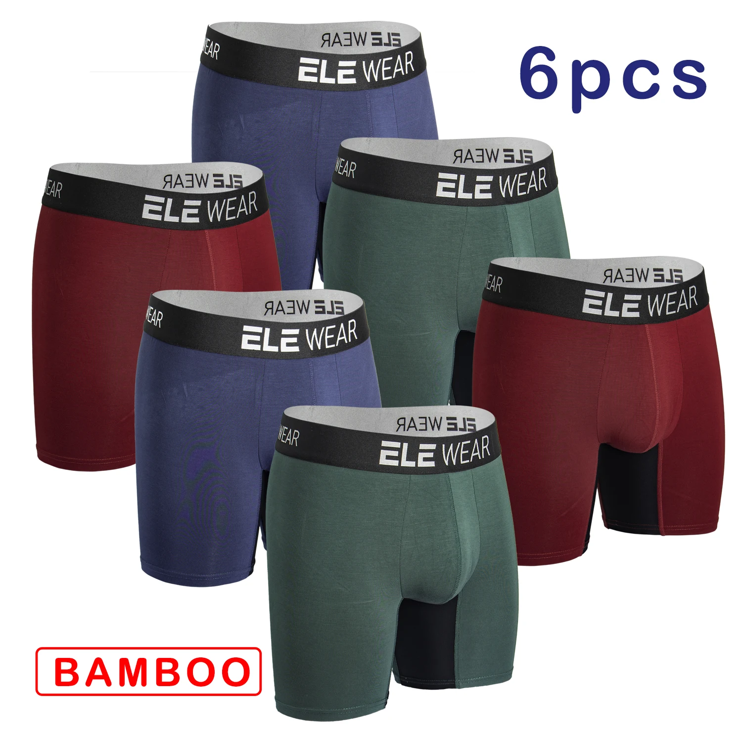 6 szt. Bambusowe bokserki męsk – Bamboo Fiber Trunk recenzja i cena