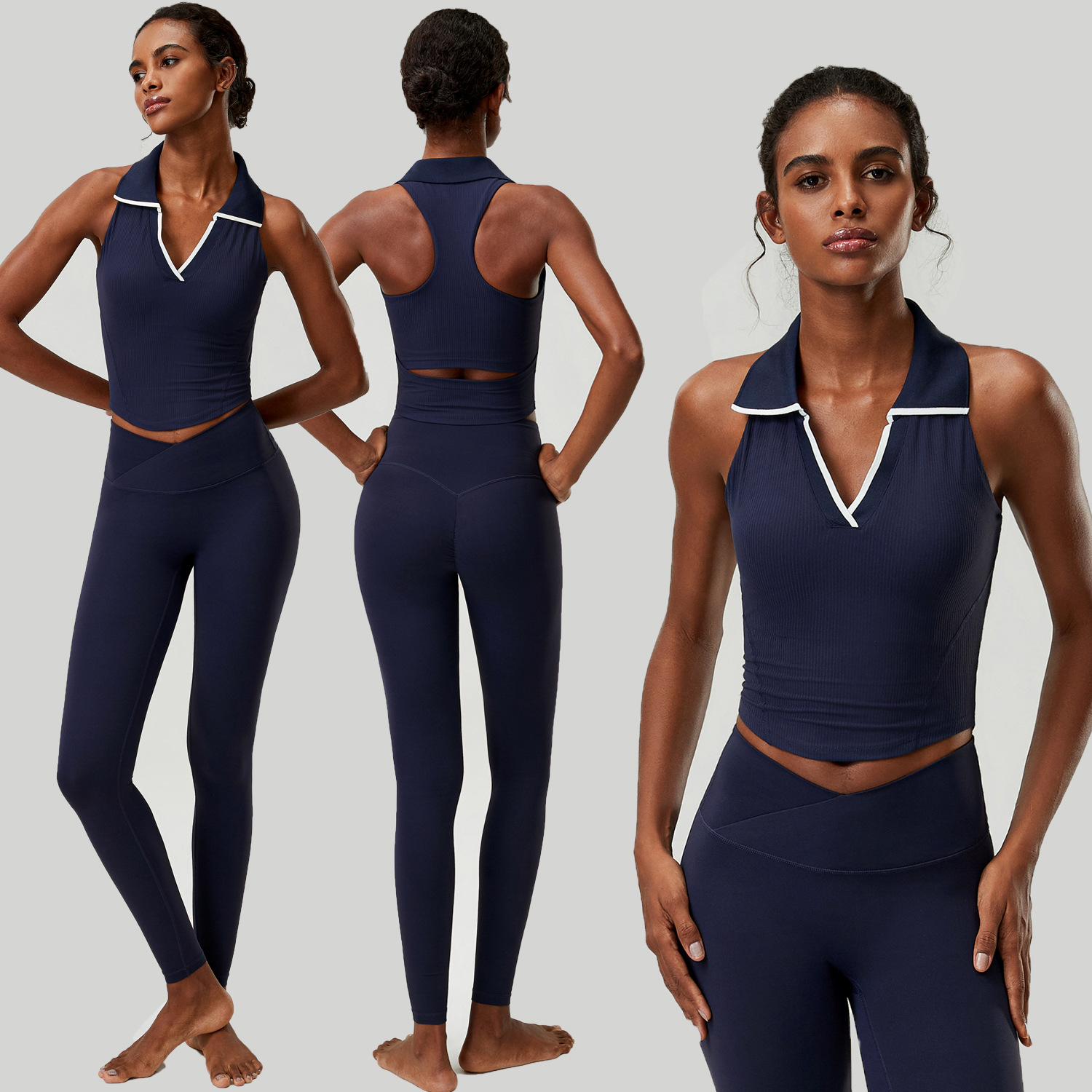 Damski zestaw do jogi składają – Tank Top Ribbed recenzja i cena