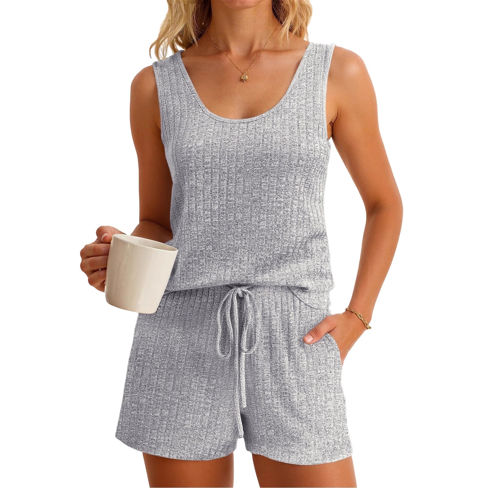 Damski zestaw na wiosnę i lato – Tank Top Ribbed recenzja i cena