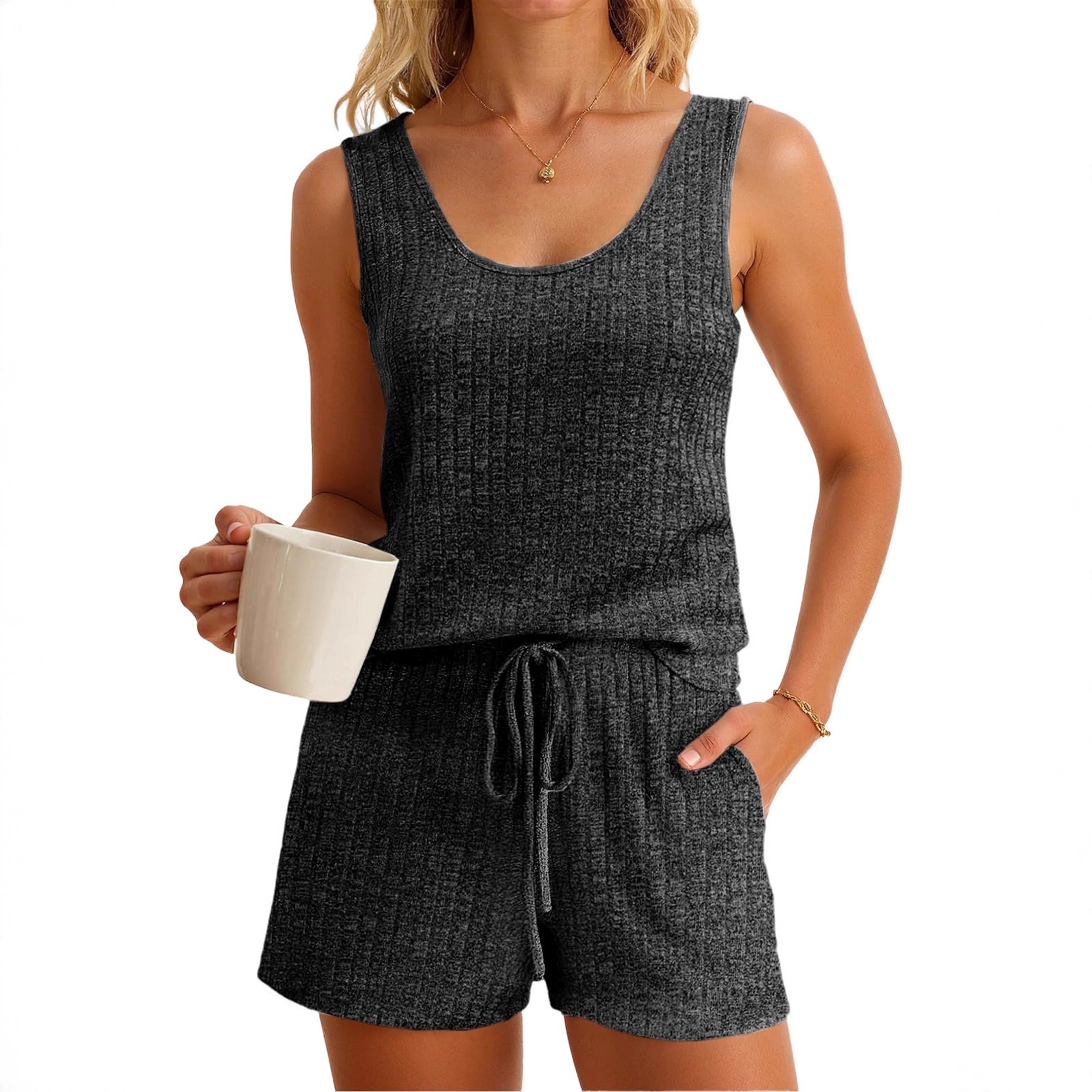 Damski zestaw na wiosnę i lato – Tank Top Ribbed recenzja i cena
